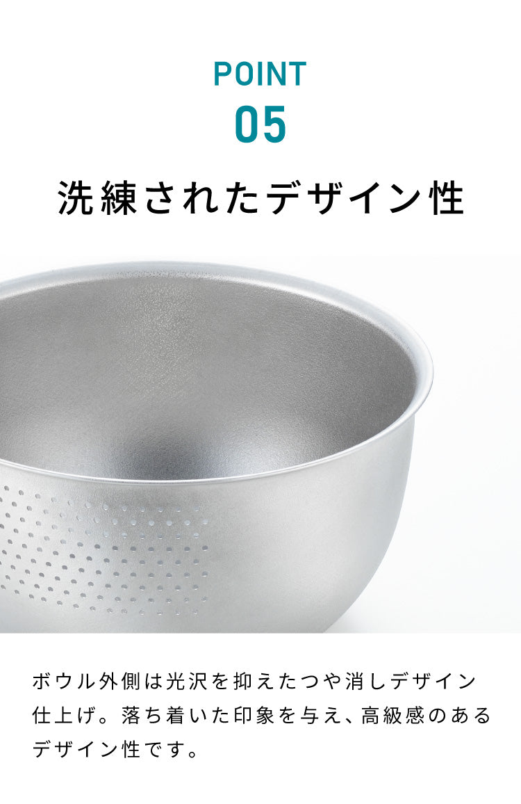 ヨシカワ 日本製 水切りボウル 米とぎボウル 1~2合用 18cm 傷を防ぐ新素材 銀河材ステンレス使用 燕三条 3way 洗米ボウル ざる 湯切り 水切り 米とぎ 米研ぎ