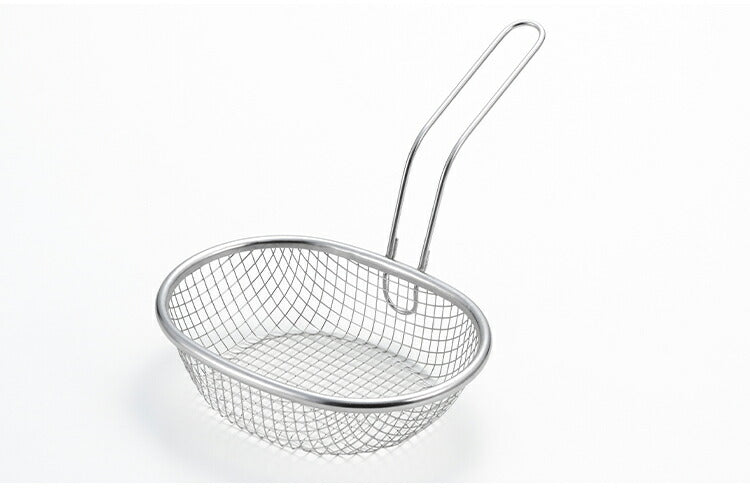 ヨシカワ aikata 鉄製揚げ鍋+専用ザル+フタ 3点セット 日本製 燕三条 ガス火 IH対応 楕円 オーバル 天ぷら鍋 揚げ鍋 ざる ザル フタ 蓋 フライヤー バスケット アイカタ Yoshikawa