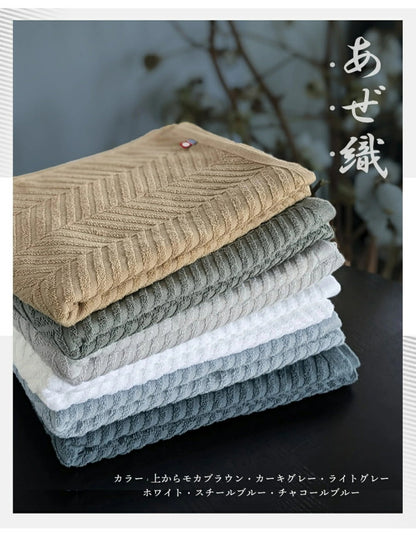 今治あぜ織バスタオル2枚 バスタオル 今治 2枚セット 薄手 速乾 60×120cm 今治タオル 日本製 今治タオル (代引不可)