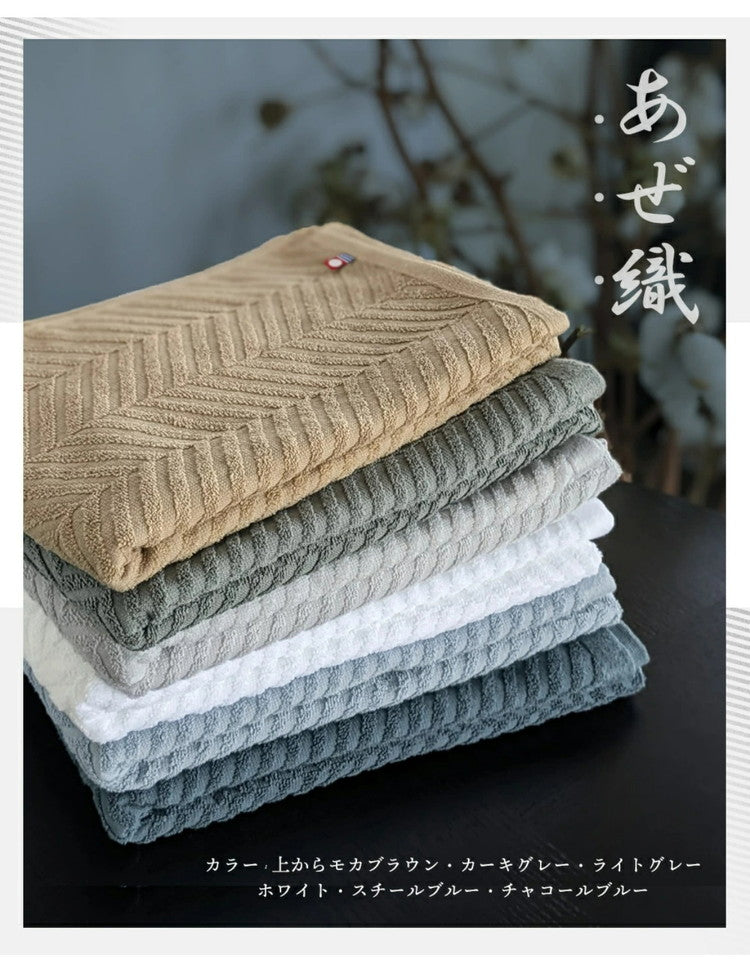 今治あぜ織バスタオル4枚 バスタオル 今治 4枚セット 薄手 速乾 60×120cm 今治タオル 日本製 今治タオル (代引不可)