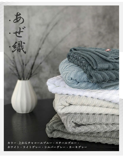 今治あぜ織フェイスタオル 今治タオル フェイスタオル 2枚セット 薄手 タオル 速乾 35×75cm 日本製 タオル 今治タオル (代引不可)