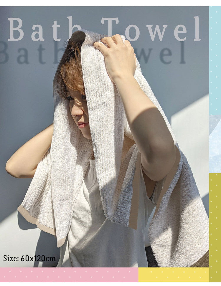 マシュマロストライプバスタオル 今治タオル バスタオル 2枚セット 全9色 中厚 ベビー 赤ちゃん かわいい 60×120cm 綿100% 日本製 今治タオル 無地 吸水 マシュマロストライプ(代引不可)