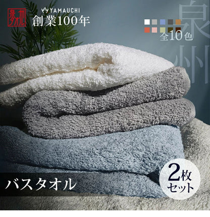 リッチホテルバスタオル2枚 日本製 バスタオル 厚手 2枚セット 全10色 ホテル仕様 60×120cm タオル 泉州タオル 吸水性抜群 おしゃれ リッチホテル まとめ買い(代引不可)