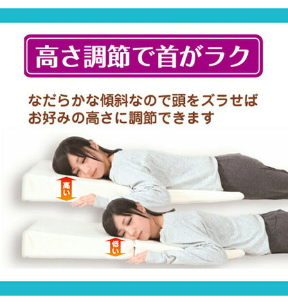 なだらか枕 55×90cm 逆流性食道炎 傾斜枕 折り畳み 低反発 足枕 三角枕 マットレス 高さ調節可能 枕 まくら マクラ プレゼント 贈り物 母の日 父の日 低反発 高反発 マット 傾斜(代引不可)