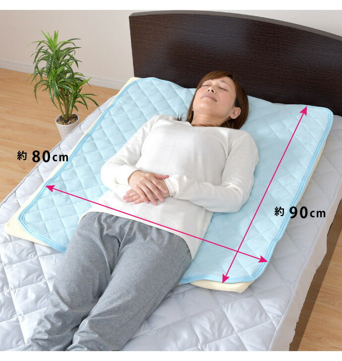 なだらか枕専用パッド 約80×90cm ワイド用 枕カバー 綿100% パイル生地 洗濯OK 選べる2色(代引不可)