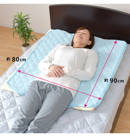 なだらか枕専用パッド 約80×90cm ワイド用 枕カバー 綿100% パイル生地 洗濯OK 選べる2色(代引不可)