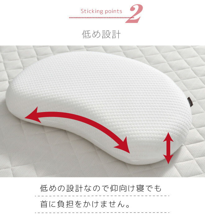 枕 まくら 寝返り枕 30×50cm 低め 整体師が勧める 低反発ウレタンフォーム いびき対策 体圧分散 快眠枕 寝返りスムーズ フィット 仰向け 横寝(代引不可)