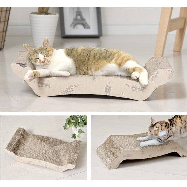 爪とぎ 猫 動物病院の先生がお勧め ソファ型 ダンボール かわいい 段ボール 頑丈 ガリガリ ねこ つめとぎ ペット用品 ベッド 爪研ぎ(代引不可)