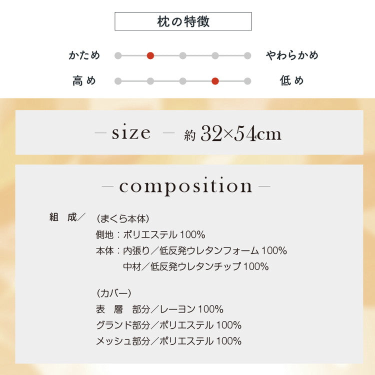 枕 整体師が勧める チップ枕 32×54cm 小さめ 低め 低反発ウレタンチップまくら 体圧分散 横寝 寝返り 癒し枕 快眠 先生監修 こだわりカーブ形状 カバー 洗える 贈り物 寝具 インテリア おしゃれ 寝具(代引不可)