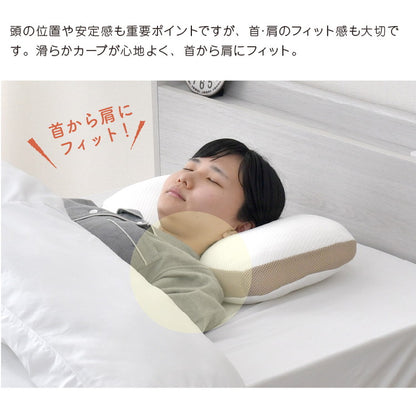 枕 整体師が勧める チップ枕 32×54cm 小さめ 低め 低反発ウレタンチップまくら 体圧分散 横寝 寝返り 癒し枕 快眠 先生監修 こだわりカーブ形状 カバー 洗える 贈り物 寝具 インテリア おしゃれ 寝具(代引不可)