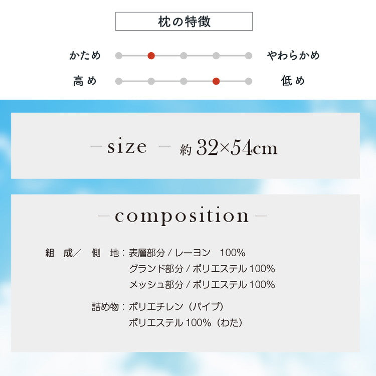 枕 整体師が勧める ハーフパイプ枕 32×54cm 小さめ パイプ わた 頸椎安定 安定 体圧分散 リラックス 包み込む枕 癒し枕 快眠枕 まくら 先生監修 首サポート 洗える 贈り物(代引不可)