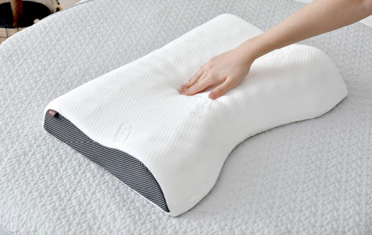 枕 整体師が勧める 点で支える枕 37×50cm 小さめ もっちり 低反発ウレタンフォーム 体圧分散 指圧効果 フィット 頸椎安定 快眠枕 まくら 先生監修 首サポート カバーが洗える(代引不可)