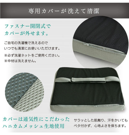 ラテックス クッション 腰サポート 介護ヘルパーさんお勧め 天然ラテックス 33×37cm 車いす 背あて 耐久性 体圧分散 床ずれ軽減 弾力 洗えるカバー 座布団 プレゼント ギフト 介護 サポート 滑り止め(代引不可)