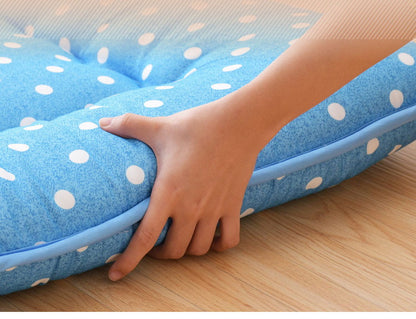 日本製 色柄 敷布団 ジュニア 約85×185cm 抗菌防臭加工 固くわた入り 三層構造 選べる6種 ドット ちぇく 軽量 コンパクト 国産 持ち運び簡単 ほこりの出にくい 来客用 一人暮らし ワンルーム 新生活(代引不可)