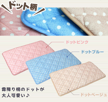 日本製 ドット柄 ごろ寝マット 65×115cm チェック ドット お昼寝布団 ごろ寝 長座布団 車中泊 安心の国産品 ふとん屋さんが作った長座布団 敷布団 布団 国産 固綿 高品質 日本(代引不可)