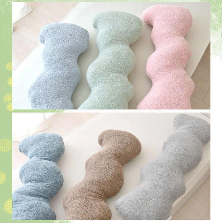 にょろりん 抱き枕 クッション 40×100cm 40×120cm 癒やし リラックス 洗える 整体院の先生がお勧め 精神科医の先生がお勧め ふわふわ タオル地 かわいい 腰痛 いびき 改善 横向き 枕(代引不可)