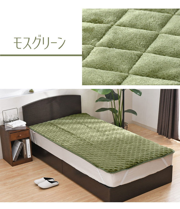 敷きパッド フランネル ジュニア 85×185cm 冬 あったか なめらか 秋 暖かい 敷きパット 敷き布団カバー ベッドパッド ふんわり ぽかぽか 大人カラー 洗える 冬用 暖か あったか(代引不可)