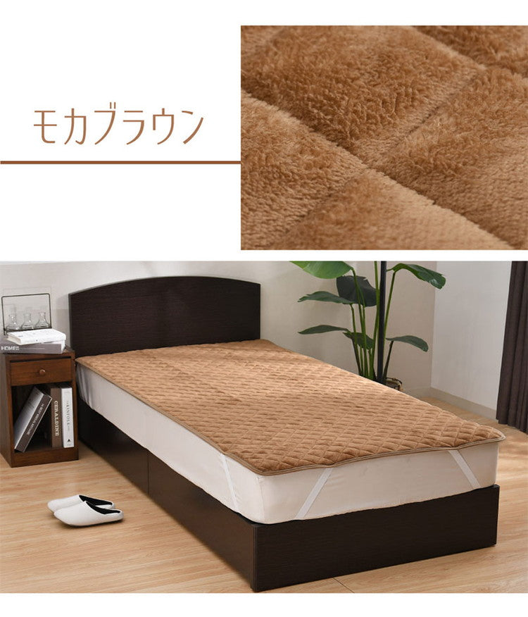 敷きパッド フランネル ジュニア 85×185cm 冬 あったか なめらか 秋 暖かい 敷きパット 敷き布団カバー ベッドパッド ふんわり ぽかぽか 大人カラー 洗える 冬用 暖か あったか(代引不可)