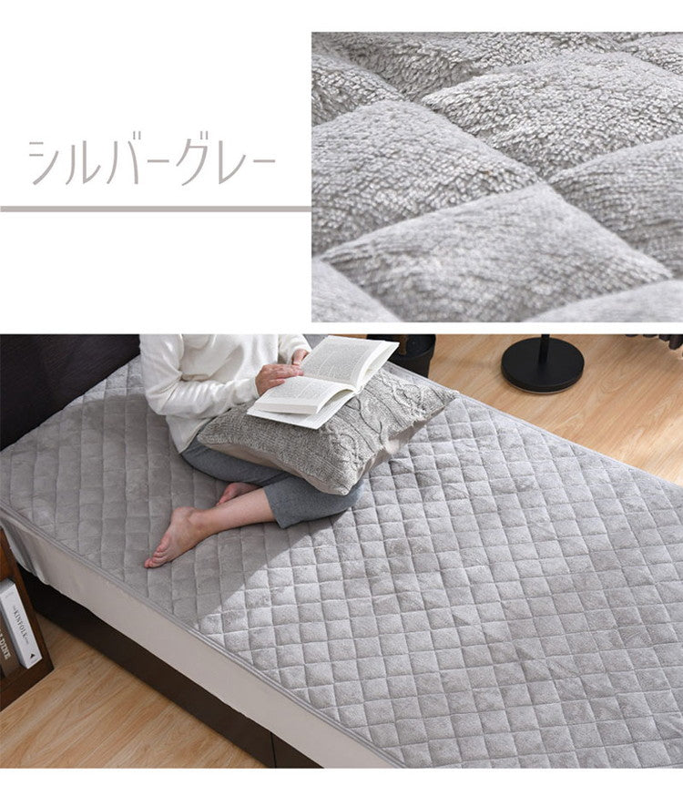 敷きパッド フランネル ジュニア 85×185cm 冬 あったか なめらか 秋 暖かい 敷きパット 敷き布団カバー ベッドパッド ふんわり ぽかぽか 大人カラー 洗える 冬用 暖か あったか(代引不可)