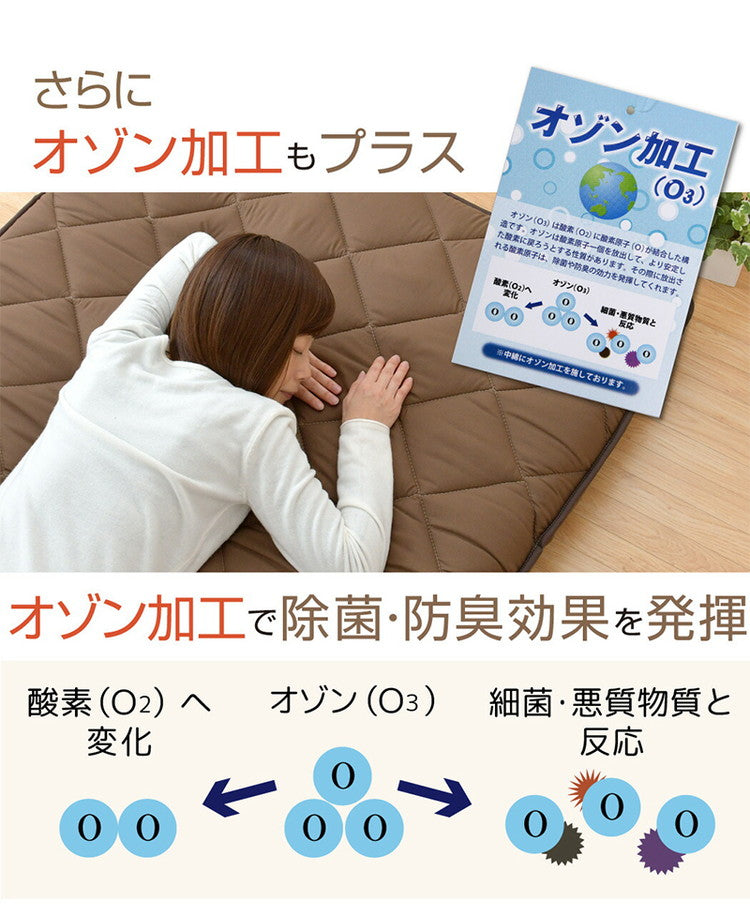 極厚日本製敷布団 5層構造 シングルロング 抗菌 防ダニ 防臭 速乾 東洋紡フィルハーモニー綿使用 底付き感なし ほこりが出にくい オゾン加工 除菌 防臭 国産 圧縮梱包 敷布団 布団(代引不可)