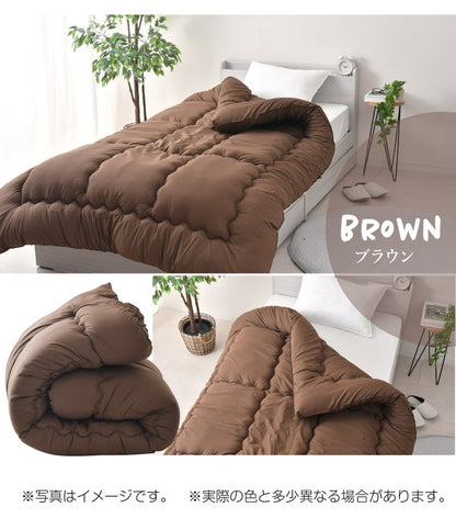 ボリューム掛け布団 日本製 中綿1.8kg シングルロング 東洋紡フィルハーモニー綿使用 4隅 ループ付き ほこりが出にくい オゾン加工 除菌 防臭 国産 ボリューム 極厚 シングルロングサイズ(代引不可)