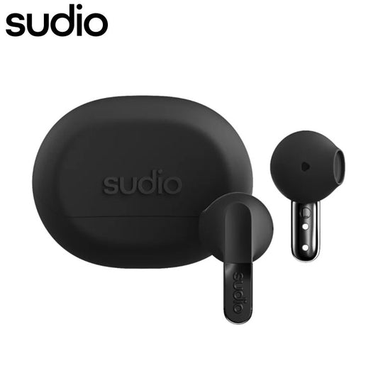 【国内正規品】 sudio N3 インナーイヤー型完全ワイヤレスイヤホン Bluetooth マルチポイント SBC 防水 IPX4 マイク 音声アシスタント コンパクト USB TypeC 北欧 おしゃれ ブラック
