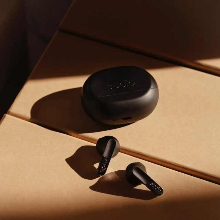 【国内正規品】 sudio N3 インナーイヤー型完全ワイヤレスイヤホン Bluetooth マルチポイント SBC 防水 IPX4 マイク 音声アシスタント コンパクト USB TypeC 北欧 おしゃれ ブラック
