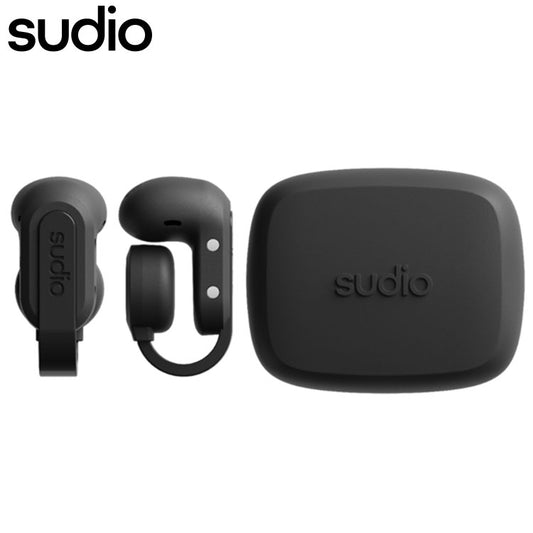 【国内正規品】 sudio B3 イヤーカフ型オープンイヤーイヤホン クリップ ワイヤレス Bluetooth SBC 防水 IPX4 マイク 音声アシスタント コンパクト 北欧 おしゃれ ながら聞き USB TypeC ブラック