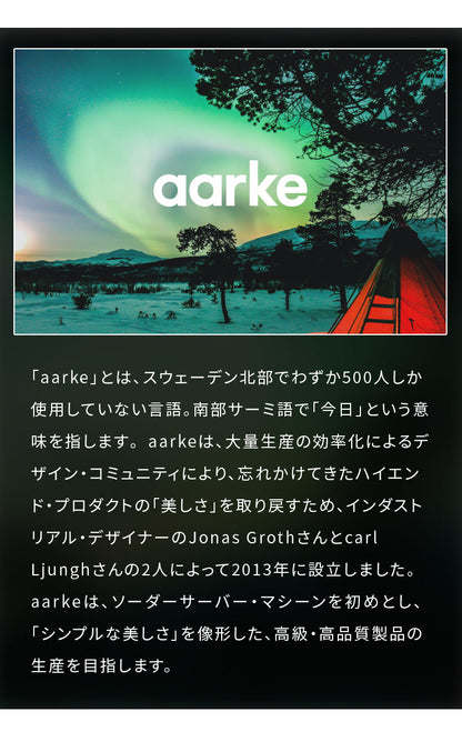 【国内正規品】 aarke アールケ カーボネーター3専用ステンレスボトル 1000ml 注水800ml 持ち運び 外出 交換用 取り置き用 交換ボトル スペア 洗機対応 炭酸水 炭酸 メーカー Carbonator