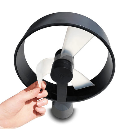 【国内正規品】 air&me AIRAIN 卓上扇風機 ファン 無段階調節 静音 コンパクト スリム おしゃれ スタイリッシュ デザイン 柔らかい羽根 指をいれても安全 USB給電 木目 ウッド 持ち運び アウトドア