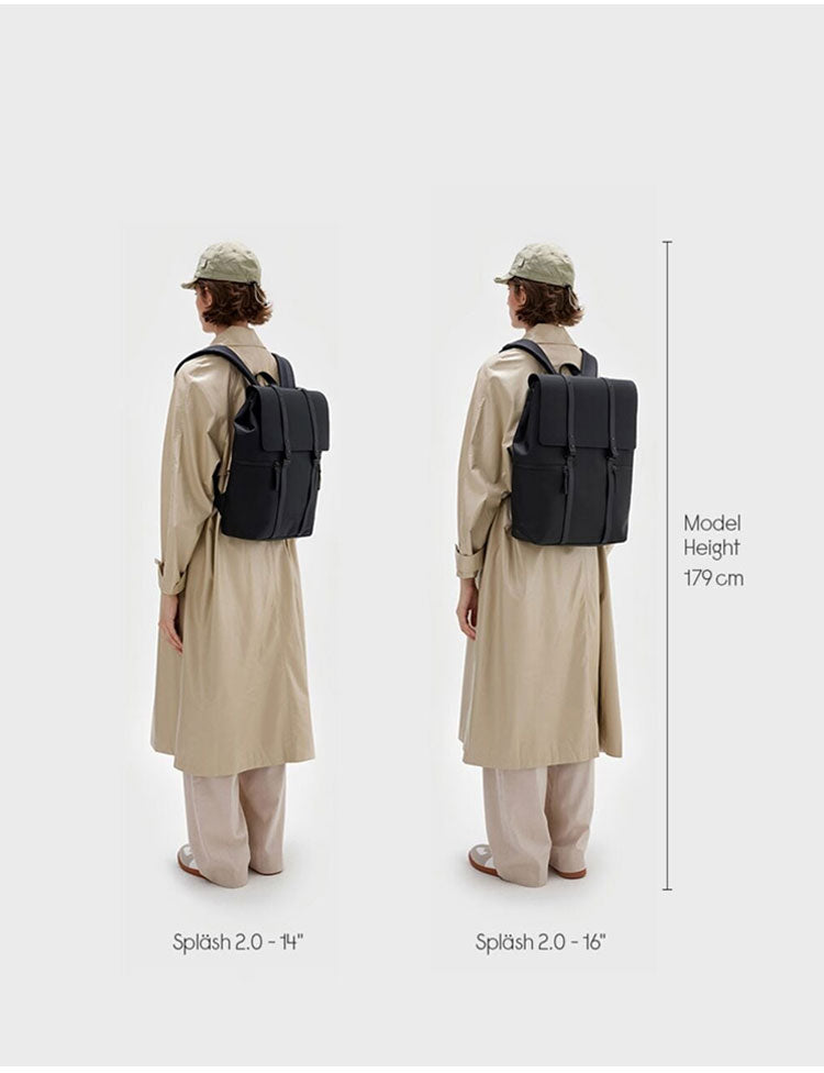 【国内正規品】 Gaston Luga ガストンルーガ Splash 2.0 Backpack-14 バックパック リュックサック カバン 14L 防水 撥水 ジッパー ポケット 通気性 A4 エコ おしゃれ 北欧 デザイン RE801 RE806