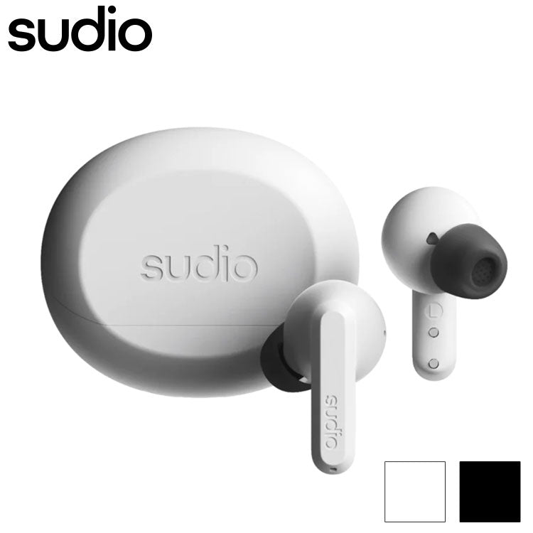 【国内正規品】 sudio A3 Pro カナル型完全ワイヤレスイヤホン Bluetooth アクティブノイズキャンセリング SBC 防水 IPX4 マイク 音声アシスタント イヤーチップ コンパクト USB TypeC 北欧 おしゃれ