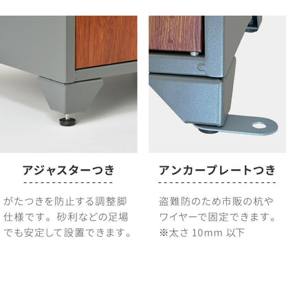 宅配ボックス ポスト付き 一戸建て用 錆にくいガルバリウム鋼板使用 おしゃれ 一体型 置き型 ポスト 大容量 スタンドポスト 宅配ポスト 郵便ポスト スタンドタイプ モダン 北欧(代引不可)