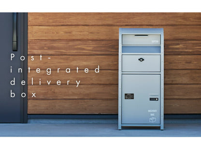 宅配BOX付 ポストスタンド ダイヤル式 セトクラフト 郵便ポスト 郵便受け 郵便 ポスト 鍵付き post 玄関収納 収納 工事不要 おしゃれ 北欧 赤ポスト(代引不可)