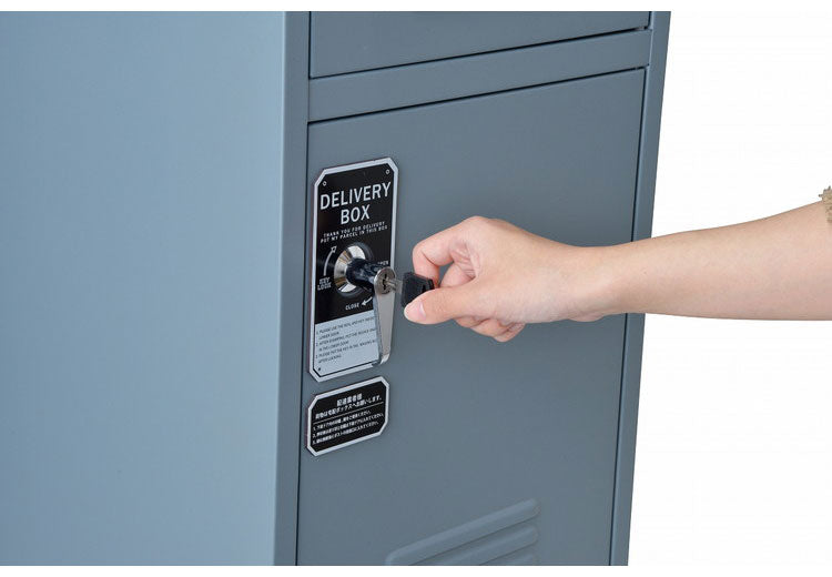 SETOCRAFT 宅配ボックス ポスト付き ロッカー型 一戸建て用 自宅用 おしゃれ 一体型 置き型 ポスト 大容量 スタンドポスト 宅配ポスト 郵便ポスト 自宅用 モダン アメリカン