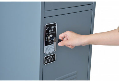 SETOCRAFT 宅配ボックス ポスト付き ロッカー型 一戸建て用 自宅用 おしゃれ 一体型 置き型 ポスト 大容量 スタンドポスト 宅配ポスト 郵便ポスト 自宅用 モダン アメリカン