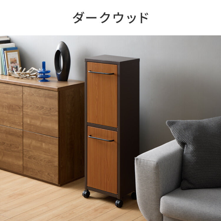 セトクラフト ゴミ箱 分別 縦型 2段 ガルバリウム鋼板&ステンレス おしゃれ キッチン ふた付き 2分別 大容量 ワゴン 40L ダストボックス リビング ペダル ごみ箱 足踏み 新生活(代引不可)