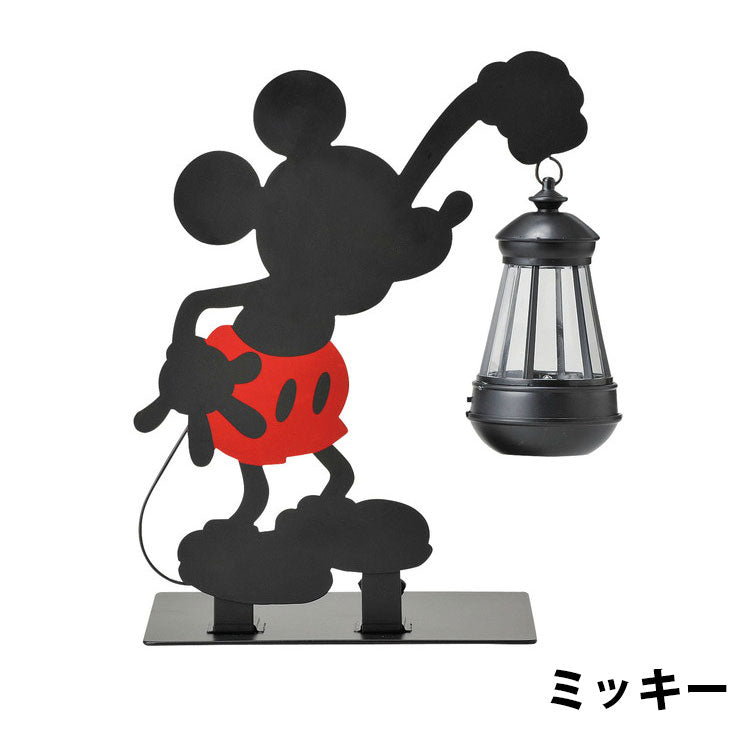 ソーラーライト 屋外 ディズニー ガーデン 光センサー付 庭 ライト かわいい おしゃれ シルエットソーラー オーナメント Disney ミッキー ミニー ドナルド プーさん 防雨仕様 ランプ(代引不可)