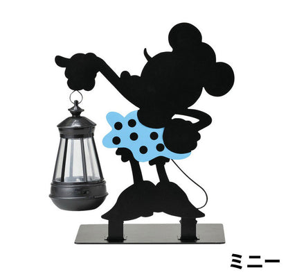 ソーラーライト 屋外 ディズニー ガーデン 光センサー付 庭 ライト かわいい おしゃれ シルエットソーラー オーナメント Disney ミッキー ミニー ドナルド プーさん 防雨仕様 ランプ(代引不可)