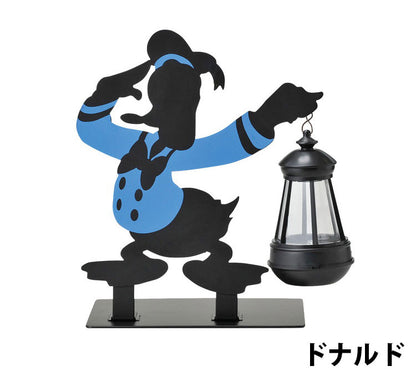 ソーラーライト 屋外 ディズニー ガーデン 光センサー付 庭 ライト かわいい おしゃれ シルエットソーラー オーナメント Disney ミッキー ミニー ドナルド プーさん 防雨仕様 ランプ(代引不可)