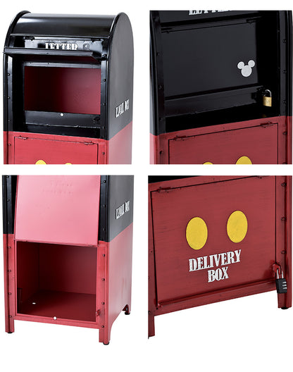 ミッキー宅配メールボックス 【幅36×奥行36×高75cm】 ディズニー スタンド型 ポスト 郵便受け 置き型ポスト 郵便ポスト