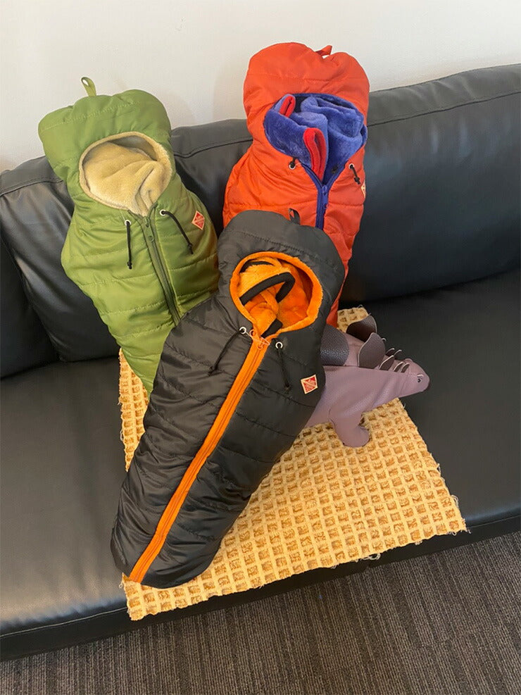 ブランケット キャンプ風 クッション ブランケット Lサイズ ダウンブランケット ひざ掛け 膝掛け ひざかけ 寝袋型クッション 枕