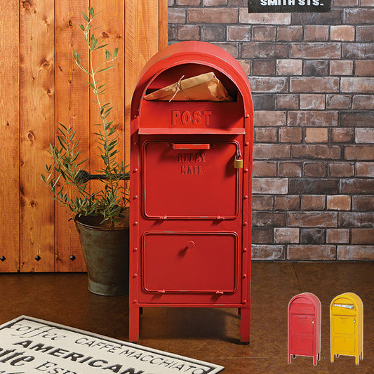 ポスト スタンド 置き型 郵便ポスト 南京錠付き アジャスター付き 宅配ボックス 郵便受け 宅配ボックス付き おしゃれ 北欧(代引不可)