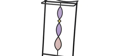 アンブレラハンガー 傘立て おしゃれ ステンドグラス かわいい 北欧 傘置き 収納 傘ホルダー アイアン 引っ掛けアンブレラスタンド レトロ アンティーク調 ブラック ウェーブ SI=2924(代引不可)