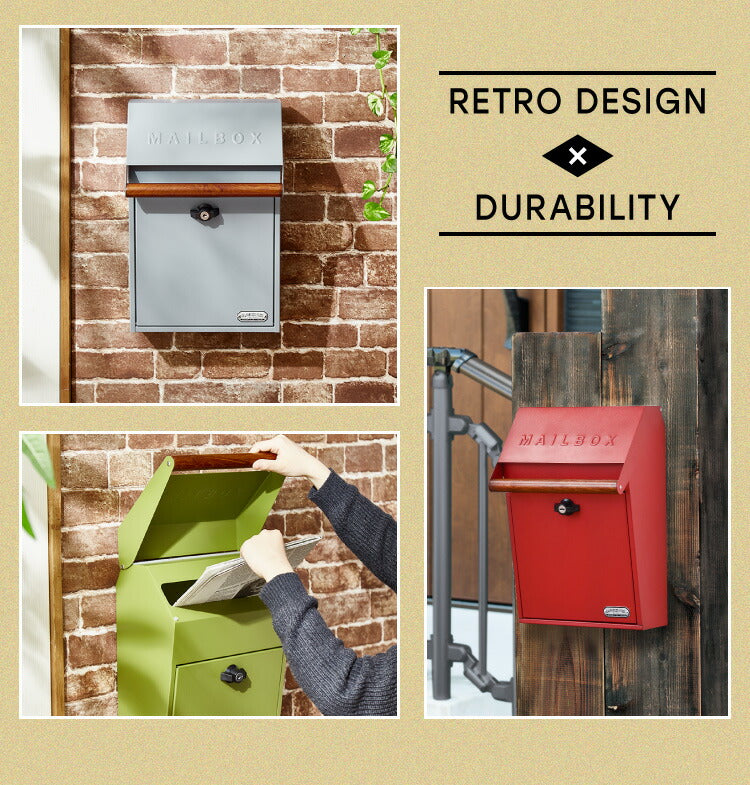 セトクラフト ポスト 北欧 ガルバリウム SI-3942 アンティーク 壁掛け おしゃれ 郵便受け モダン 壁掛けポスト 郵便ポストy2k 壁付け ウォールポスト 屋外用 A4 A4サイズ対応 防食 スチール 新聞受け
