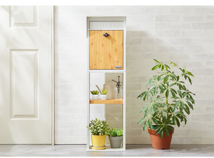 ポスト 置き型 スタンド ガルバリウム GALVA郵便ポスト 2色 郵便受け 郵便ポスト スリム 棚付き おしゃれ 鍵付き 北欧 宅配 スタンドポスト メールボックス A4対応(代引不可)