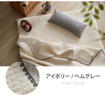 イブル 130×90cm 掛布団 イブルマット 洗える 繋ぎ目なし キルティング マルチカバー ベビー マット ラグ 赤ちゃん 韓国製