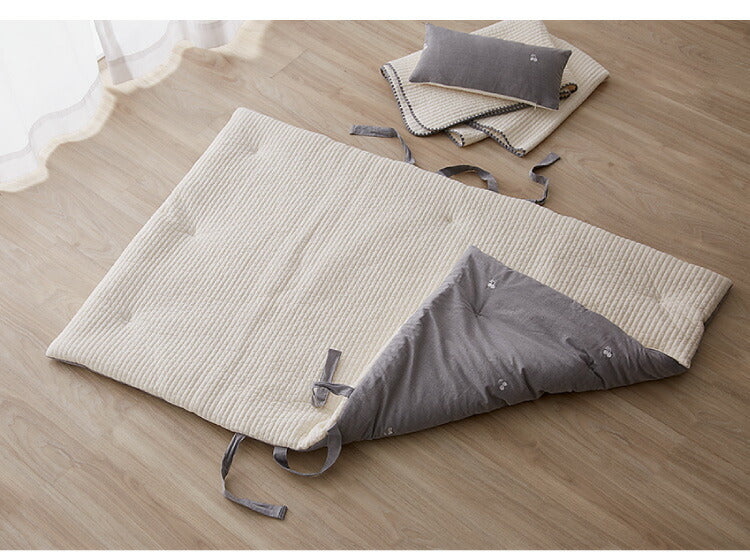 イブル 120×80cm お昼寝かばんになる 敷き布団 洗える 長座布団 プレイマット 布団 お昼寝 韓国製イブル キッズ敷布団 ベビー