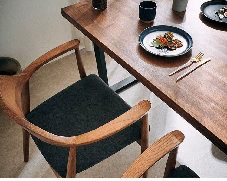 ダイニングセット 4人掛け 4点セット 幅135 ウォールナット無垢材 ベンチ ダイニングテーブルセット 合皮 天然木 ダイニングチェア 食卓 テーブル 椅子 いす(代引不可)