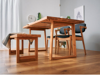 ダイニングセット 4人掛け 4点セット 幅135 オーク無垢材 ベンチ ダイニングテーブルセット 合皮 天然木 ダイニングチェア 食卓 テーブル 椅子 いす(代引不可)